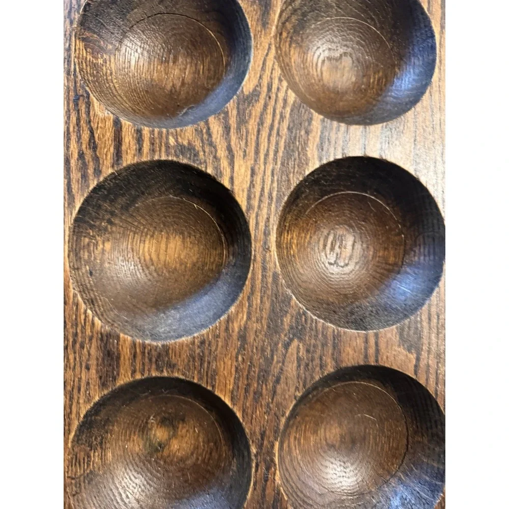 Antique Wooden Coin Tray Sorter Insert From Cash Drawer 19th-20th Century